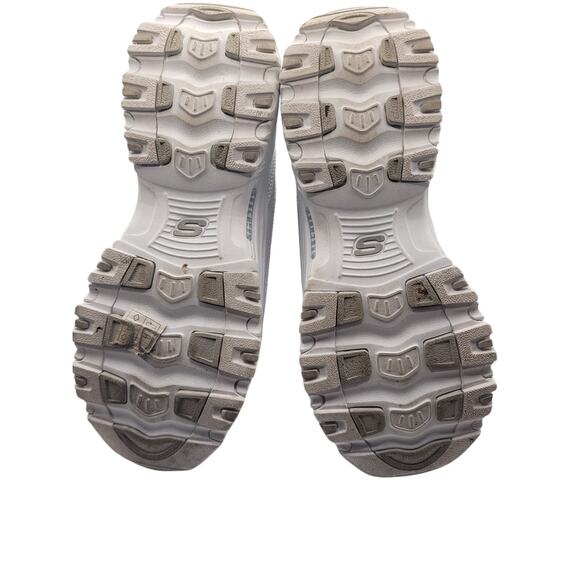 Skechers D'Lites Sneakers White Memory Foam Slip On Excellent Condt Sz 9 - Picture 8 of 10
